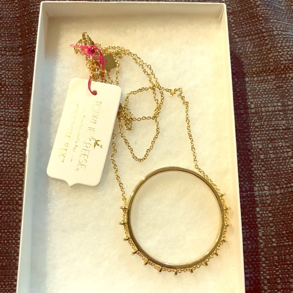 Long gold chain necklace